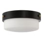 Craftmade Oak Street 2 Light 13" Wide Flush Mount Bowl Ceiling Fixture Flat Black