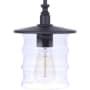 Craftmade Canon 8" Wide Mini Pendant Midnight