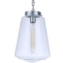 Craftmade Laclede 9" Wide Mini Pendant Satin Aluminum