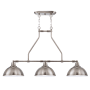 Craftmade Timarron 3 Light 42.5" Wide Linear Chandelier Antique Nickel