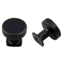 Crown Cabinet Hardware Modern 1-1/4 Inch Mushroom Cabinet Knob Matte Black