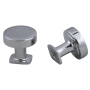 Crown Cabinet Hardware Modern 1-1/4 Inch Mushroom Cabinet Knob Polished Chrome
