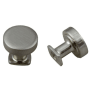 Crown Cabinet Hardware Modern 1-1/4 Inch Mushroom Cabinet Knob Satin Nickel