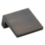 Crown Cabinet Hardware Tab 1-1/4 Inch Center to Center Finger Cabinet Pull Oil Rubbed Bronze