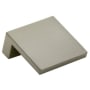 Crown Cabinet Hardware Tab 1-1/4 Inch Center to Center Finger Cabinet Pull Satin Nickel