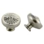 Crown Cabinet Hardware Deco 1-1/4 Inch Mushroom Cabinet Knob Satin Nickel