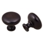 Crown Cabinet Hardware Modern 1-1/4 Inch Mushroom Cabinet Knob Oil Rubbed Bronze