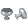 Crown Cabinet Hardware Modern 1-1/4 Inch Mushroom Cabinet Knob Polished Chrome