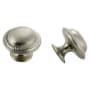 Crown Cabinet Hardware Rope 1-3/16 Inch Mushroom Cabinet Knob Satin Nickel