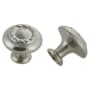 Crown Cabinet Hardware Rope 1-3/16 Inch Mushroom Cabinet Knob Satin Nickel