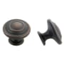 Crown Cabinet Hardware Sphere 1-3/8 Inch Mushroom Cabinet Knob Oil Rubbed Bronze