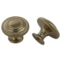 Crown Cabinet Hardware Sphere 1-3/8 Inch Mushroom Cabinet Knob Rose Gold