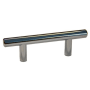 Crown Cabinet Hardware 2-1/2 Inch Center to Center Bar Cabinet Pull Polished Chrome