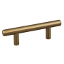 Crown Cabinet Hardware 2-1/2 Inch Center to Center Bar Cabinet Pull Rose Gold