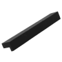 Crown Cabinet Hardware Deco 3-3/4 Inch Center to Center Finger Cabinet Pull Black