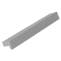 Crown Cabinet Hardware Deco 3-3/4 Inch Center to Center Finger Cabinet Pull Satin Nickel
