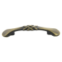Crown Cabinet Hardware Braided 3 Inch Center to Center Arch Cabinet Pull Antique Satin Brass