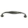 Crown Cabinet Hardware Deco 5 Inch Center to Center Handle Cabinet Pull Satin Pewter