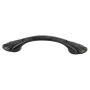 Crown Cabinet Hardware Deco 3 Inch Center to Center Arch Cabinet Pull Weathered Black