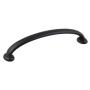 Crown Cabinet Hardware Deco 5" Center to Center Arch Bow Cabinet Handle / Drawer Pull Matte Black