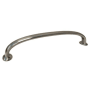 Crown Cabinet Hardware Deco 6-5/16 Inch Center to Center Handle Cabinet Pull Satin Nickel