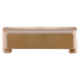 Crown Cabinet Hardware Charleston 3 Inch and 3-3/4 Inch Dual Center to Center Cup Cabinet Pull Rose Gold