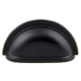 Crown Cabinet Hardware 3 Inch Center to Center Cup Cabinet Pull Matte Black