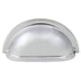Crown Cabinet Hardware 3 Inch Center to Center Cup Cabinet Pull Polished Chrome