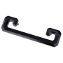 Crown Cabinet Hardware Monaco 3-3/4 Inch Center to Center Finger Cabinet Pull Matte Black