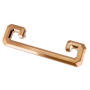 Crown Cabinet Hardware Monaco 3-3/4 Inch Center to Center Finger Cabinet Pull Rose Gold