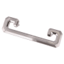 Crown Cabinet Hardware Monaco 3-3/4 Inch Center to Center Finger Cabinet Pull Satin Nickel