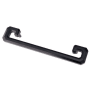 Crown Cabinet Hardware Monaco 6-5/16 Inch Center to Center Greek Style Finger Cabinet Pull / Drawer Pull Matte Black