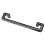 Crown Cabinet Hardware Monaco 6-5/16 Inch Center to Center Greek Style Finger Cabinet Pull / Drawer Pull Dark Pewter