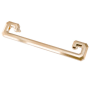 Crown Cabinet Hardware Monaco 6-5/16 Inch Center to Center Greek Style Finger Cabinet Pull / Drawer Pull Rose Gold