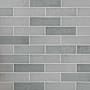 Cruz Bay Studio Bedouin - 4" x 12" Brick Wall Tile - Glossy Visual - Sold by Carton (9.9 SF/Carton) Grey Gloss