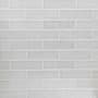 Cruz Bay Studio Bedouin - 4" x 12" Brick Wall Tile - Glossy Visual - Sold by Carton (9.9 SF/Carton) Light Grey Gloss