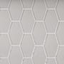Cruz Bay Studio Long Hex - 11" x 11" Geometric Wall Tile - Glossy Visual - Sold by Carton (9.02 SF/Carton) Misty Grey Gloss