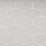 Cruz Bay Studio Long Hex - 11" x 11" Geometric Floor and Wall Tile - Matte Visual - Sold by Carton (9.02 SF/Carton) Misty Grey Matte