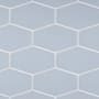 Cruz Bay Studio Long Hex - 11" x 11" Geometric Floor and Wall Tile - Matte Visual - Sold by Carton (9.02 SF/Carton) Caribbean Blue Matte
