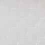 Cruz Bay Studio Long Hex - 11" x 11" Geometric Wall Tile - Glossy Visual - Sold by Carton (9.02 SF/Carton) Soft Ivory Gloss