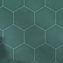 Cruz Bay Studio Honeycomb - 9" x 10" Geometric Floor and Wall Tile - Matte Visual - Sold by Carton (9.08 SF/Carton) Green Matte