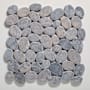 Cruz Bay Studio Coin Marble - 11" x 11" Pebble and Rock Floor and Wall Tile - Matte Visual - Sold by Carton (9.62 SF/Carton) Grey