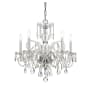 Crystorama Lighting Group Traditional Crystal 5 Light 22" Wide Crystal Chandelier with Swarovski Strass Crystal Accents Polished Chrome