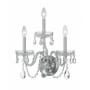 Crystorama Lighting Group Traditional Crystal 3 Light 16" Tall Wall Sconce with Swarovski Strass Crystal Accents Polished Chrome
