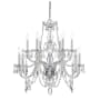 Crystorama Lighting Group Traditional Crystal 12 Light 31" Wide Crystal Chandelier with Swarovski Strass Crystal Accents Polished Chrome