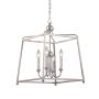 Crystorama Lighting Group Sylvan 4 Light 16" Wide Taper Candle Pendant Polished Nickel