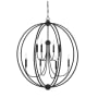 Crystorama Lighting Group Sylvan 8 Light 40" Wide Taper Candle Chandelier Black Forged