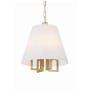 Crystorama Lighting Group Westwood 4 Light 14" Wide Pendant Vibrant Gold