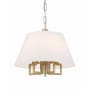 Crystorama Lighting Group Westwood 5 Light 16" Wide Pendant Vibrant Gold