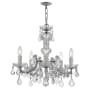 Crystorama Lighting Group Maria Theresa 5 Light 20" Wide Crystal Chandelier with Hand Cut Crystal Accents Polished Chrome